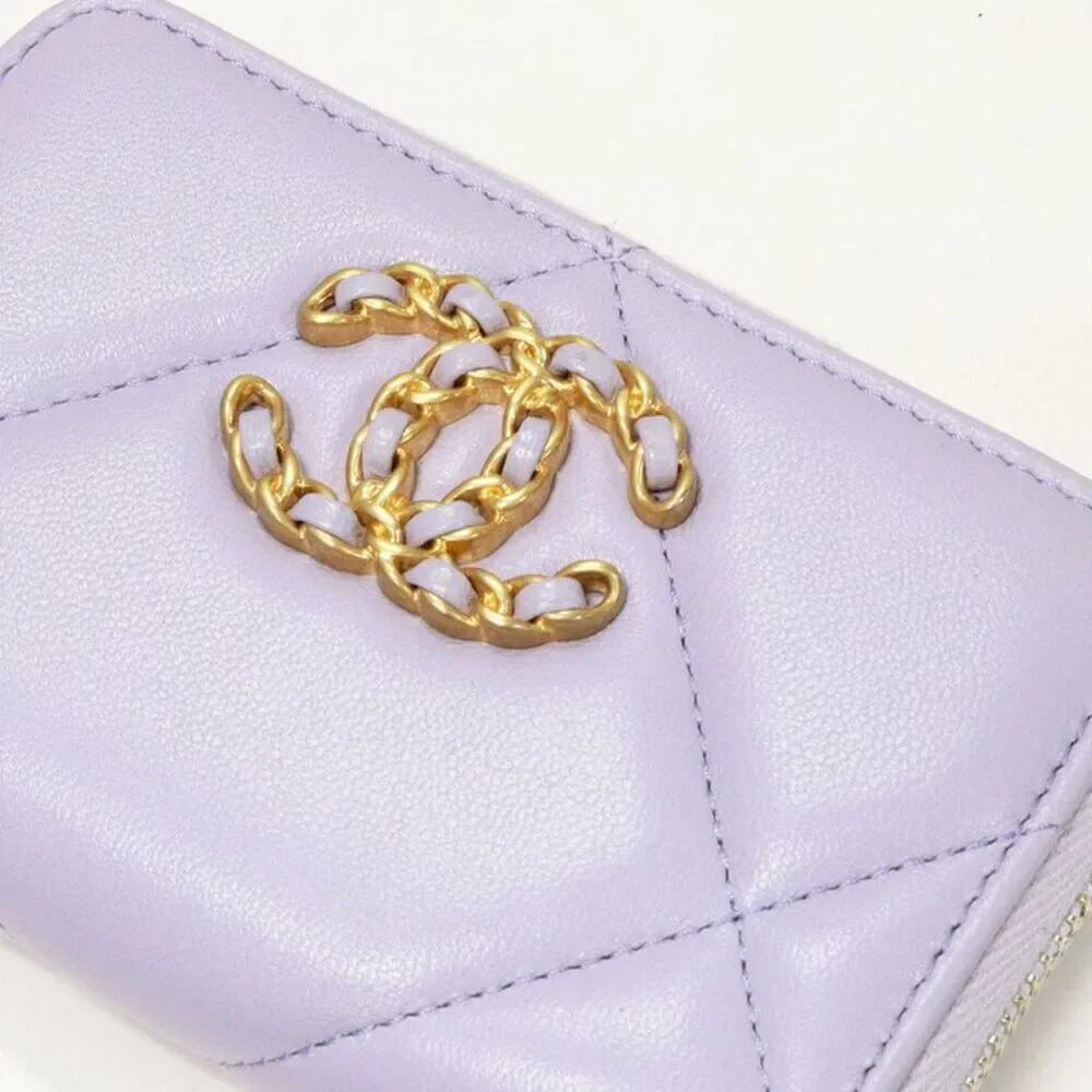 Chanel Lambskin CHANEL19 Coin Purse AP0949